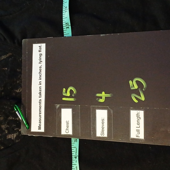 🖤***2for$15***  SPLASH lace tshirt size jr XL - Picture 4 of 7